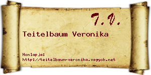Teitelbaum Veronika névjegykártya